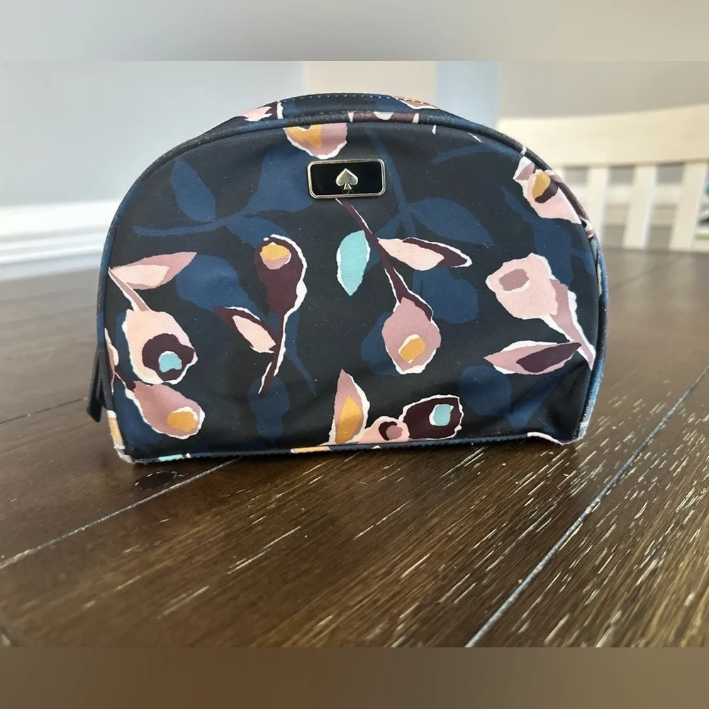 Kate Spade Dawn Paper Rose medium dome cosmetics bag